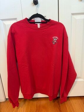 Champion Wisconsin Red Crewneck